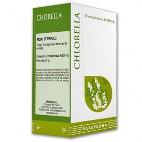 CHLORELLA DIGESTIVO VALEFARMA, 60 Comprimidos 850mg.