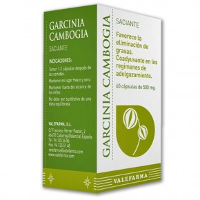 GARCINIA CAMBOGIA SACIANTE VALEFARMA, 60 Cáps. 500mg.
