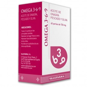 OMEGA 3-6-9, ACEITES VALEFARMA, 60 Perlas 720mg.