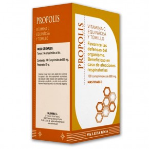 PROPOLIS, VIT. C, EQUINACEA, TOMILLO VALEF. 100Comp. 800mg.