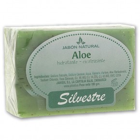 JABÓN NATURAL ALOE SILVESTRE, Hidratante - Cicatrizante 100g.