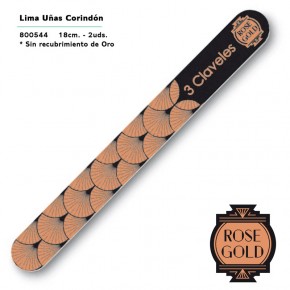 LIMAS CORINDÓN ROSE GOLD 2uds. 3CLAV. 18cm