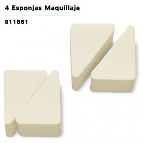 ESPONJAS MAQUILLAJE 4uds. 3CLAVELES CN.184060.8