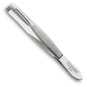 PINZA DEPILAR CANGREJO AC.CARBONO 3CLAV. 8cm