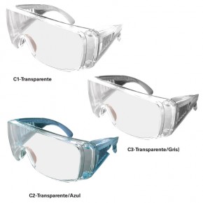 GAFAS DE PROTECCIÓN PRT100 TRANSPARENTES 3 Colores