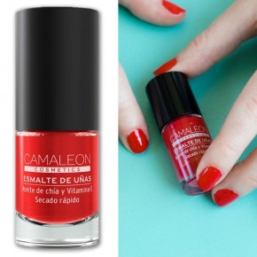 ESMALTE DE UÑAS ROJO LARGA DURACIÓN CAMALEÓN