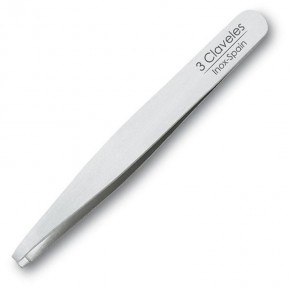 PINZA DEPILAR ESTRECHA RECTA INOX 3CLAV.10cm