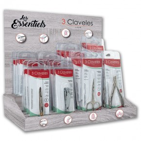 EXP. 36ÚTILES ESSENTIELS UÑAS CUTÍCULAS CEJAS 3CLAV.