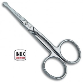 TIJERA CEJAS-NARIZ-OÍDOS INOX BARBER 3CLAV.10cm