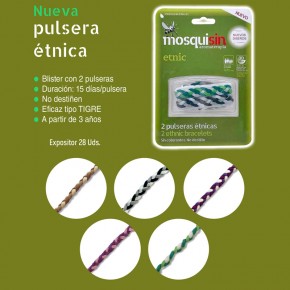 PULSERA ÉTNICA AROMATERAPIA MOSQUISIN 2uds.