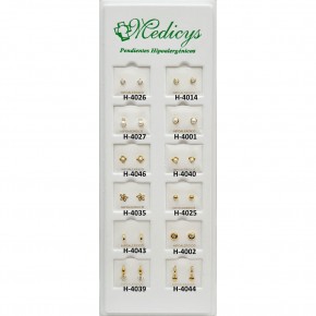 PENDIENTES HIPOALERG. MEDICYS H-4000, 12Mod.