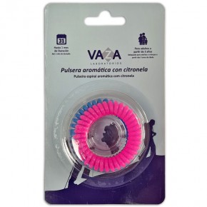 PULSERAS ESPIRAL CON CITRONELA VAZA 3uds.