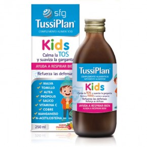 TUSSIPLAN KIDS AYUDA A RESPIRAR BIEN SGF250ml.