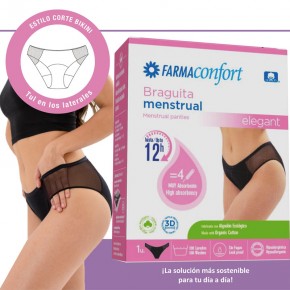 BRAGUITA MENSTRUAL ELEGANT FARMACONFORT Talla S