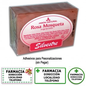 JABÓN NATURAL ROSA MOSQ. SILVESTRE 80g.