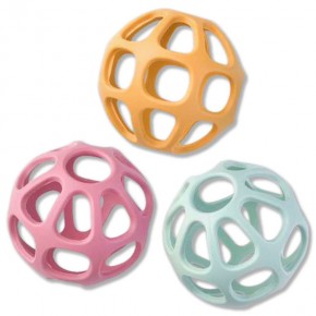 PELOTA SENSORIAL SILICONA SARO 4Col.Ø11cm