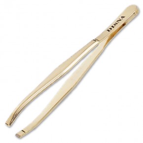 PINZA DEPILAR INOX DORADA RECTA DISNA 7,5cm.